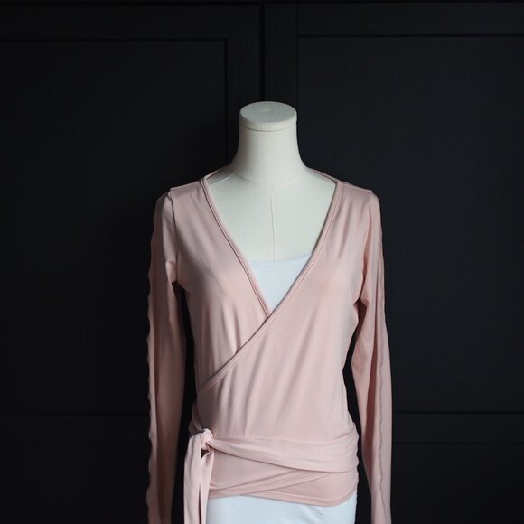 MPG | Ballet Wrap Top in Light Pink - Picture 3 of 10